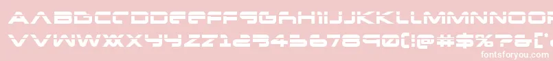 Newmarslaser Font – White Fonts on Pink Background