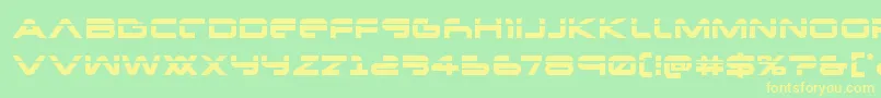 Newmarslaser Font – Yellow Fonts on Green Background