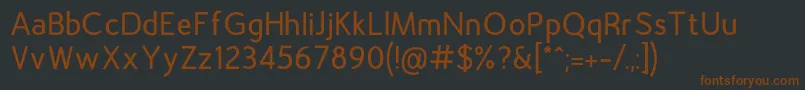 Шрифт Gautama – коричневые шрифты на чёрном фоне