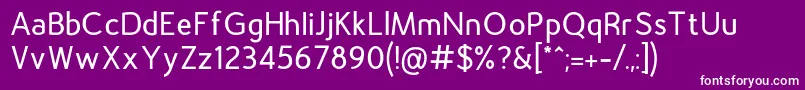 Gautama Font – White Fonts on Purple Background