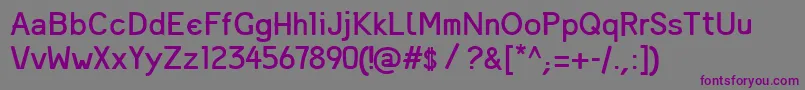 Шрифт MandingaRegular – фиолетовые шрифты на сером фоне