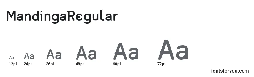 MandingaRegular Font Sizes