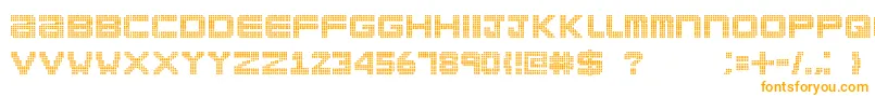 Clubland Font – Orange Fonts on White Background