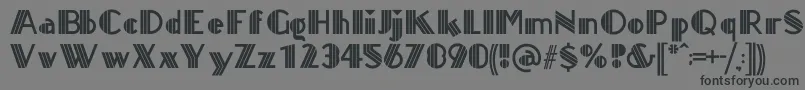 Titanick Font – Black Fonts on Gray Background