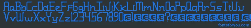 MoronicMisfireBrk Font – Blue Fonts on Black Background