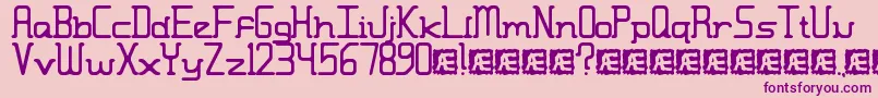 MoronicMisfireBrk Font – Purple Fonts on Pink Background