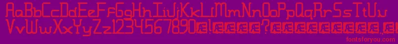 MoronicMisfireBrk Font – Red Fonts on Purple Background