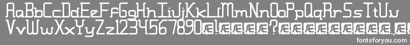 MoronicMisfireBrk Font – White Fonts on Gray Background