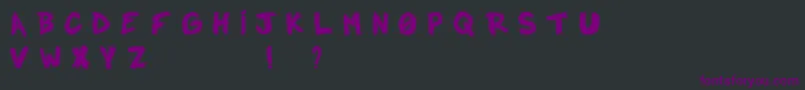 Notadroplight Font – Purple Fonts on Black Background