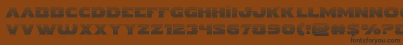 Indigodemongrad Font – Black Fonts on Brown Background