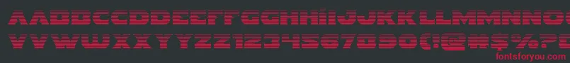 Indigodemongrad-Schriftart – Rote Schriften auf schwarzem Hintergrund