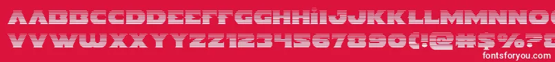 Шрифт Indigodemongrad – белые шрифты на красном фоне
