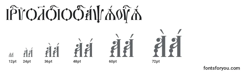 IrmologionCapsUcs Font Sizes