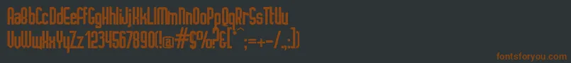Ignoto Font – Brown Fonts on Black Background