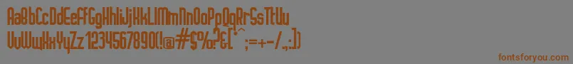 Ignoto Font – Brown Fonts on Gray Background