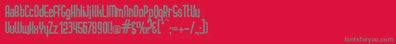 Шрифт Ignoto – серые шрифты на красном фоне