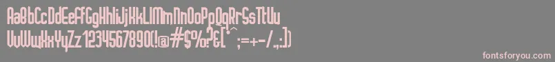 Ignoto Font – Pink Fonts on Gray Background
