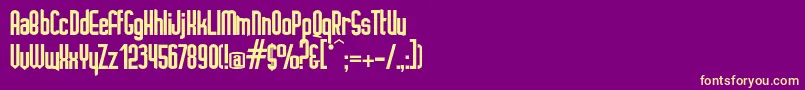 Ignoto Font – Yellow Fonts on Purple Background