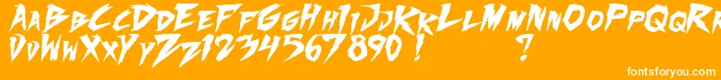 FightingSpiritTbsBold Font – White Fonts on Orange Background