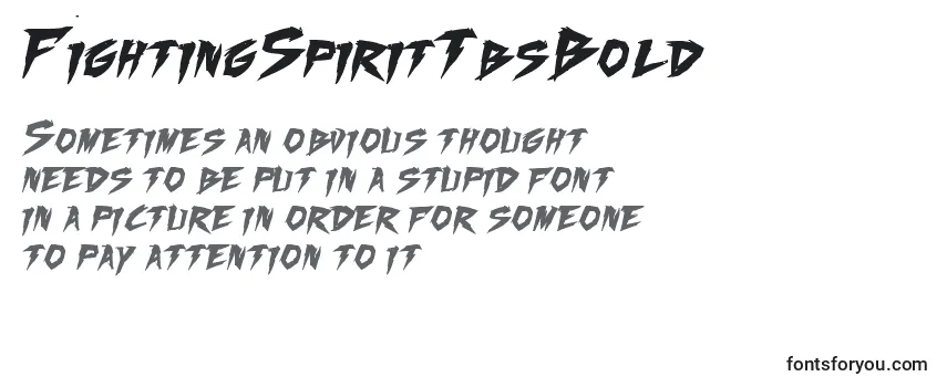 FightingSpiritTbsBold Font