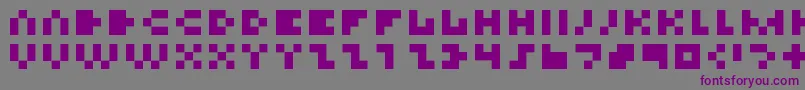 Шрифт Tinier – фиолетовые шрифты на сером фоне