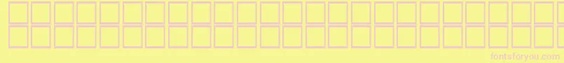 フォントAlSayf – ピンクのフォント、黄色の背景