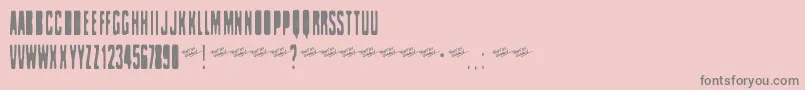 Celofan Font – Gray Fonts on Pink Background