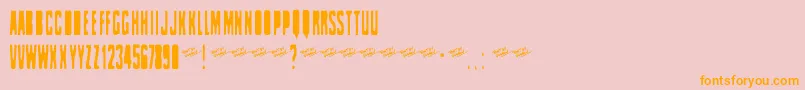 En savoir plus sur la police Celofan Police Celofan – polices orange sur fond rose