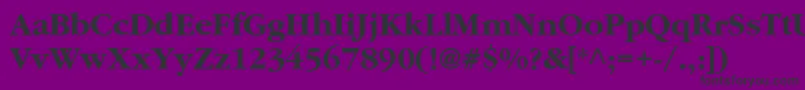 Fonte ClassicrussiancBold – fontes pretas em um fundo violeta
