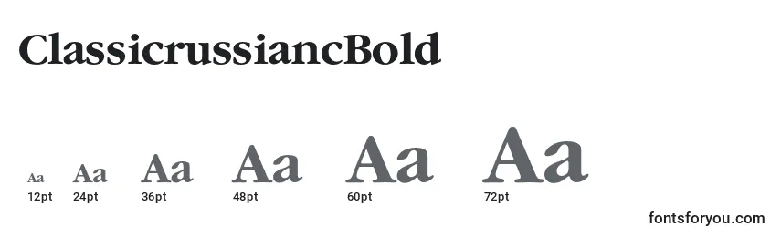 ClassicrussiancBold Font Sizes