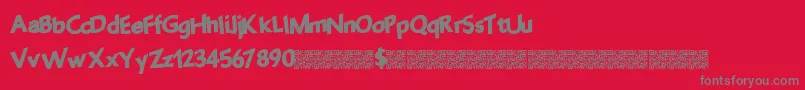 Fantasticparty Font – Gray Fonts on Red Background
