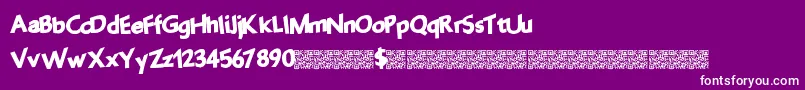 Fantasticparty Font – White Fonts on Purple Background