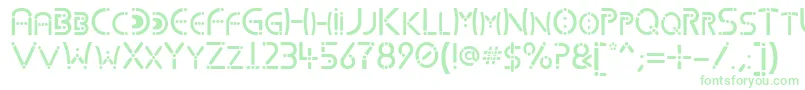 KharnorricRoyal Font – Green Fonts on White Background