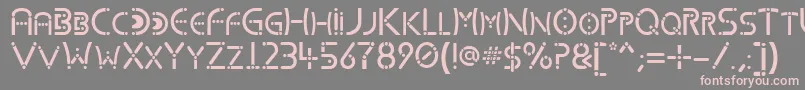 KharnorricRoyal Font – Pink Fonts on Gray Background