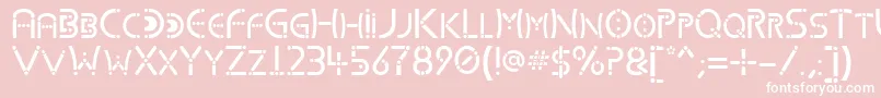 KharnorricRoyal Font – White Fonts on Pink Background