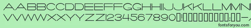 フォントSalaryma – 緑の背景に黒い文字