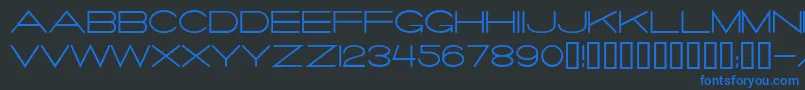 Salaryma Font – Blue Fonts on Black Background