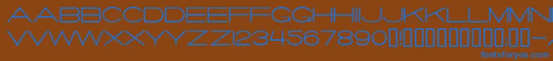 Salaryma Font – Blue Fonts on Brown Background