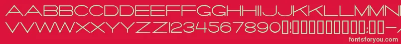 Salaryma Font – Green Fonts on Red Background