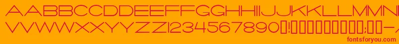 Salaryma Font – Red Fonts on Orange Background