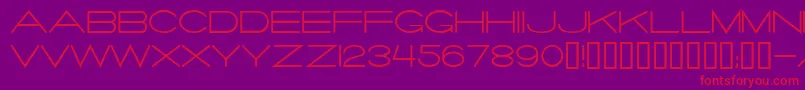 Salaryma-Schriftart – Rote Schriften auf violettem Hintergrund