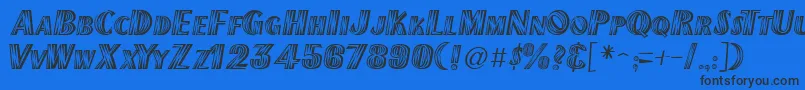 New Mexico Font – Black Fonts on Blue Background
