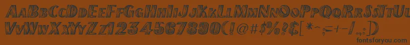 New Mexico Font – Black Fonts on Brown Background