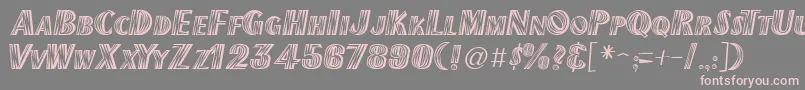 Шрифт New Mexico – розовые шрифты на сером фоне
