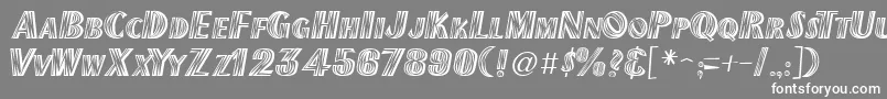 New Mexico-fontti – valkoiset fontit harmaalla taustalla
