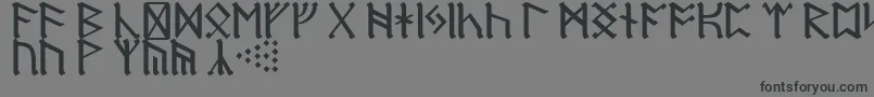 RuneD Font – Black Fonts on Gray Background
