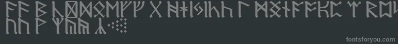 Police RuneD – polices grises sur fond noir