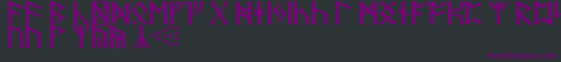 Police RuneD – polices violettes sur fond noir