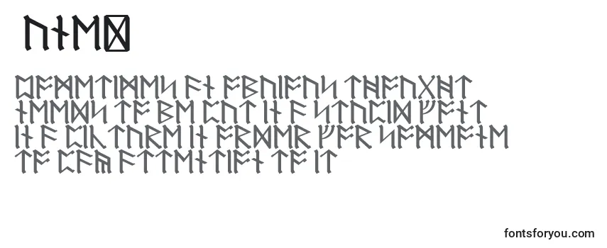 Überblick über die Schriftart RuneD