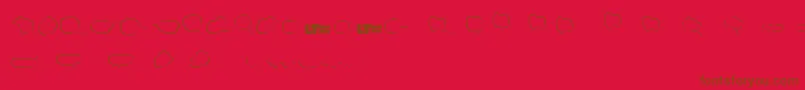 Freakycommentballoonslt Font – Brown Fonts on Red Background